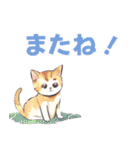 かわいい猫の日常のあいさつ。（個別スタンプ：25）