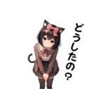 黒猫妹達（ミアナ）（個別スタンプ：28）