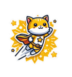 スーパーにゃんSticker(ネコ) 1（個別スタンプ：7）