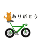 自転車とねこ（個別スタンプ：1）