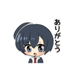 毎日使えそうな日常の男の子スタンプ（個別スタンプ：4）