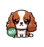 Cavalier for every mood！ キャバリア♡（個別スタンプ：23）