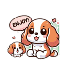 Cavalier for every mood！ キャバリア♡（個別スタンプ：37）