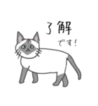 ロク猫スタンプ第二段(イラストver)（個別スタンプ：1）