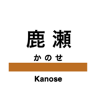 磐越西線2(会津若松-新津)の駅名スタンプ（個別スタンプ：16）