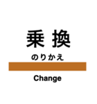 磐越西線2(会津若松-新津)の駅名スタンプ（個別スタンプ：31）