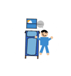 青にんじゃスタンプver.1（個別スタンプ：6）
