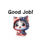 かわいい3D三毛猫スタンプ（個別スタンプ：5）