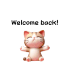 かわいい3D三毛猫スタンプ（個別スタンプ：18）