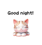 かわいい3D三毛猫スタンプ（個別スタンプ：19）