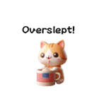 かわいい3D三毛猫スタンプ（個別スタンプ：20）