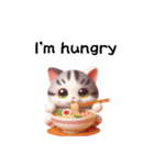 かわいい3D三毛猫スタンプ（個別スタンプ：21）