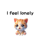 かわいい3D三毛猫スタンプ（個別スタンプ：25）