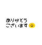 ▶︎動く♡ちんまりスマイル♡敬語☺︎（個別スタンプ：3）