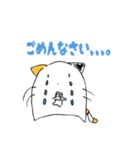 *＊毎日使えるふわねこスタンプ＊*（個別スタンプ：16）