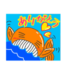 オレンジくじら（個別スタンプ：5）