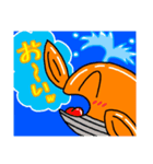 オレンジくじら（個別スタンプ：8）