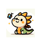 笑顔のドラゴン（個別スタンプ：3）