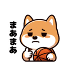 バスケットボール好きな柴犬（個別スタンプ：7）