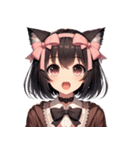 黒猫妹達 ミアナ(English)（個別スタンプ：24）