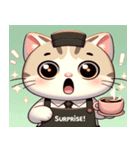 カフェオーナーのネコちゃん（個別スタンプ：3）