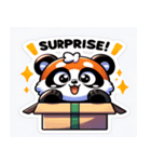 しあわせレッサーパンダ（個別スタンプ：3）