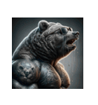 リアルファンキー熊（個別スタンプ：35）
