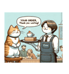 カフェ猫のにぎやかな一日（個別スタンプ：6）