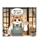 カフェ猫のにぎやかな一日（個別スタンプ：7）