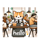 カフェ猫の日常！（個別スタンプ：2）