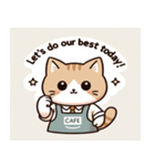 カフェオーナーねこの日常（個別スタンプ：2）