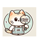カフェオーナーねこの日常（個別スタンプ：3）