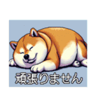 ドット絵 太っちょ柴犬（個別スタンプ：4）