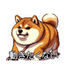 ドット絵 太っちょ柴犬（個別スタンプ：35）