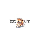 ドット絵 仔犬な柴犬 ちいさいスタンプ（個別スタンプ：38）