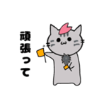 推し活もふねこ[さくら]／グレー（個別スタンプ：13）