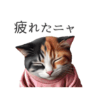 服を着た猫 Cats in Clothes（個別スタンプ：28）