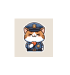 警察猫の日常（個別スタンプ：1）