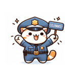 警察猫の日常（個別スタンプ：2）