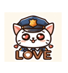 警察猫の日常（個別スタンプ：9）