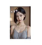 日本語日本の短髪美女（個別スタンプ：27）