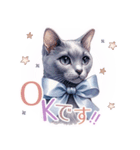 ロシアンブルー・猫・Russian blue A（個別スタンプ：9）