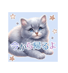 ロシアンブルー・猫・Russian blue A（個別スタンプ：38）