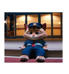 映画館で働くネコの日々（個別スタンプ：6）