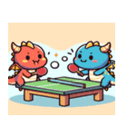 夏スポ！ドラゴン遊び（個別スタンプ：10）