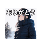 おしゃべり大雪女子（個別スタンプ：3）