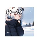 おしゃべり大雪女子（個別スタンプ：14）