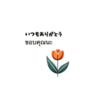 花言葉と共に思いを伝えよう（個別スタンプ：4）