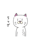 白いユルネコさん（個別スタンプ：19）