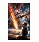 BIG宇宙の中の猫2（個別スタンプ：1）